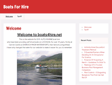 Tablet Screenshot of boats4hire.net